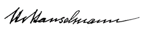 Unterschrift Heinrich Hanselmann